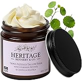 Whipped Beef Tallow for Skin Men & Women with Retinol & Centella Asiatica - Made in USA Wrinkle Repair Anti-Aging Defense Tallow Balm for Face Moisturizer, Grass Fed Skincare - 2 Oz