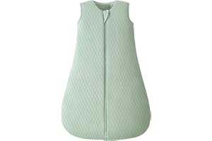 Yoofoss Baby Sleep Sack 0-6 Months, 2.5 TOG Quilted Winter Wearable Blanket Thickened Baby Sleeping Bag 2-Way Zipper Toddler 