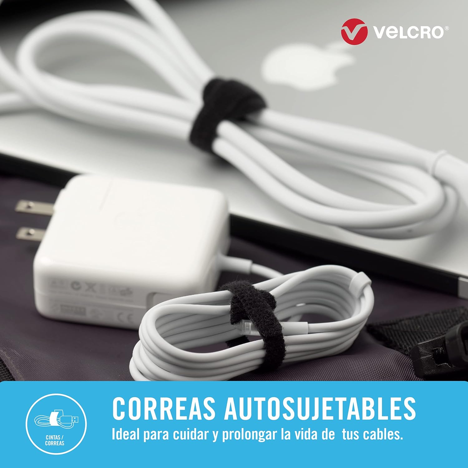 VELCRO Brand ONE-WRAP Ties | Cable Management, Wires & Cords | Self Gripping Cable Ties, Reusable | 5 Ct - 8" x 1/2" | Multi-color: Office Products