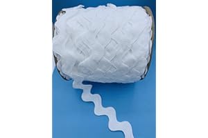 Trimplace 1-1/2” Giant Jumbo RIC Rac (White, 5 Yards)