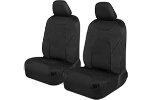 Motor Trend AquaShield Waterproof Front Seat Covers, Black Seat Covers for Cars – Neoprene Front Car Seats Cover, SUV Seat Covers Protector - Car Interior Cover for Auto, Trucks, & Dog Owners