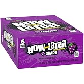 Now &amp; Later Original Taffy Chews Candy, Grape, 6 count, 0.93 Ounce Bar, Pack of 24