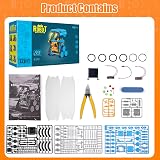 OMWay Solar Robot Toys 12-in-1 STEM Kit 228 Parts Blue view 7