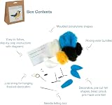 Trimits Needle Felting Craft Kit Blue Tit 10 x 8 cm Beginner view 4