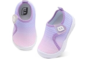 JOINFREE Toddler Boys Girls Barefoot Shoes Breathable Kids Sneakers Lightweight Walking Shoes Slip On Tennie Shoes Protect Toes School Shoes