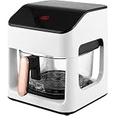 XHINBWYEK 6.5QT Air Fryer, 1-60min timer Multifunctional 6L Air Fryers, Transparent glass container, 170℉-400&deg;F Digital Airfryer with Flavor-Lock Tech, Dishwasher-Safe, Fit for 1-5 People 110V