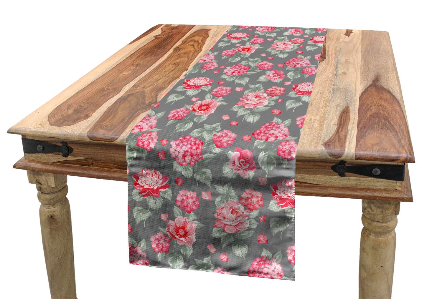 Amazon Com Ambesonne Flower Table Runner Romantic Bridal Bouquet