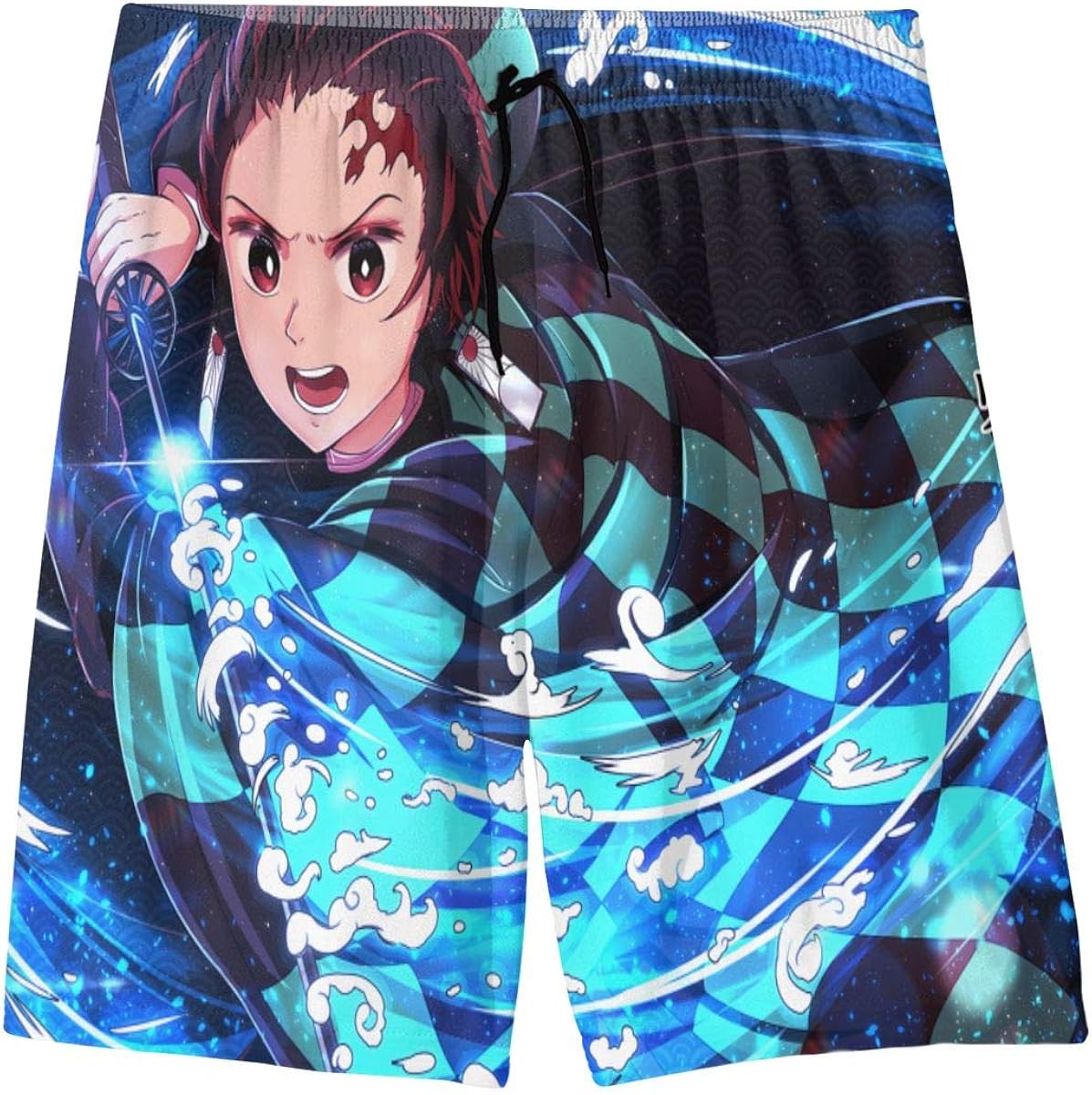 Amazon Com Anime Demon Slayer Quick Dry Swim Trunks Slim Fit Sports Board Shorts Beachwear Pants Clothing