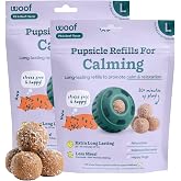 WOOF Pupsicle Refill Pops for Calming - Long-Lasting Refills for the Pupsicle Toy to Promote Calm - Calming Dog Treats - Magnesium for Dogs- Large Pops - 7 Count - 2 Pack