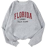 Milumia Girl's Letter Graphic Sweatshirt Crew Neck Long Sleeve Casual Pullover Tops