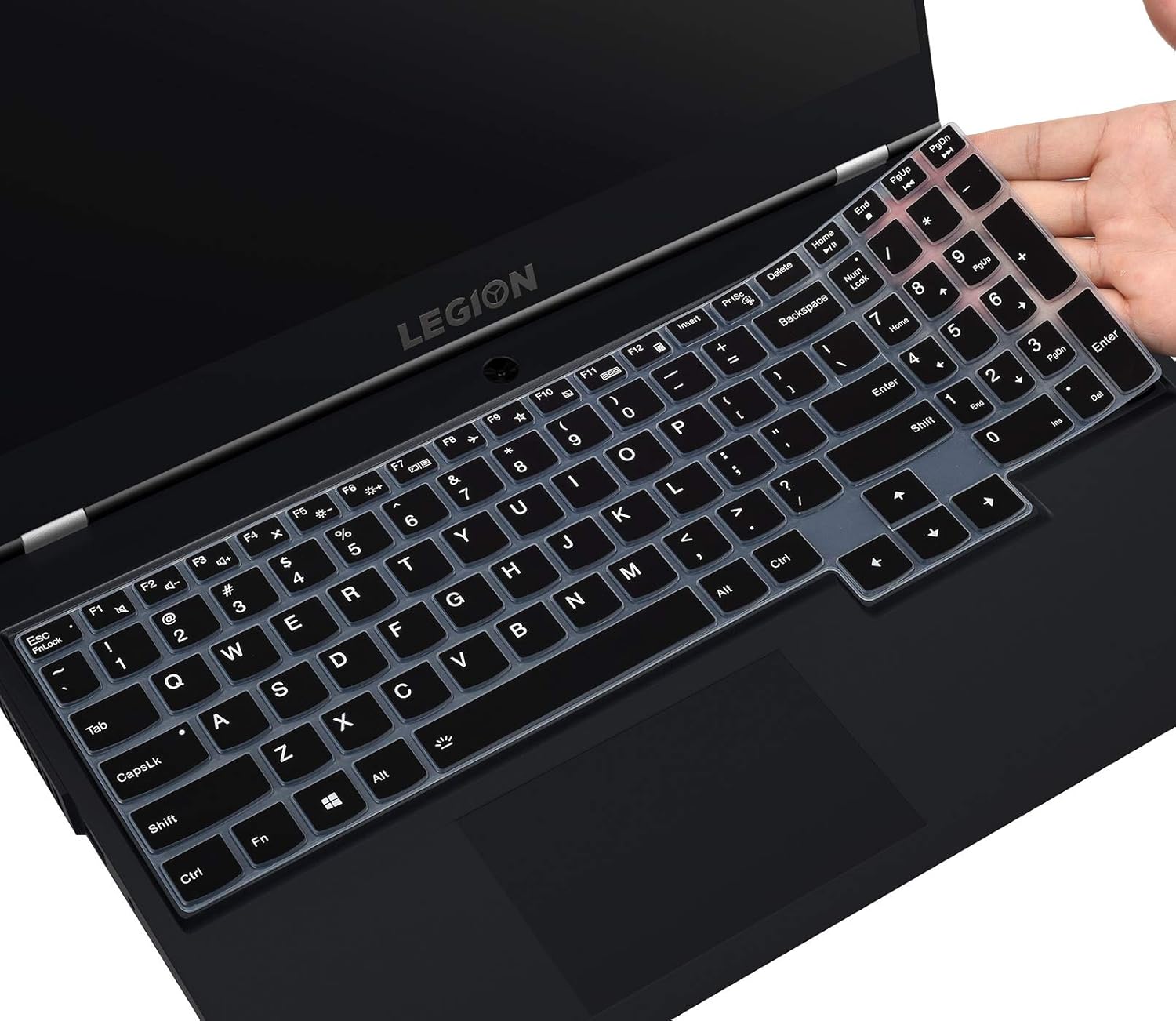Keyboard Cover for Lenovo Legion 5 Gaming Laptop Legion 5 5i 5p 5pi 15.6 17.3 inch/Legion 7i Gaming Laptop/IdeaPad Gaming 3i Laptop, Legion 5 Keyboard Skin Protector, Black