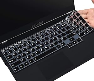 Keyboard Cover for Lenovo Legion 5 Gaming Laptop Legion 5 5i 5p 5pi 15.6 17.3 inch/Legion 7i Gaming Laptop/IdeaPad Gaming 3i Laptop, Legion 5 Keyboard Skin Protector, Black