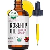 Kate Blanc Cosmetics Rosehip Oil for Face & Skin (4oz, Organic, Pure, Cold Pressed) Rosehip Seed Face Oil for Facial & Gua Sha Massage