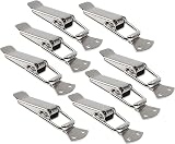 Litensh 8Pcs Stainless Steel Tension Clasp 56mm Lever Latch with Screws