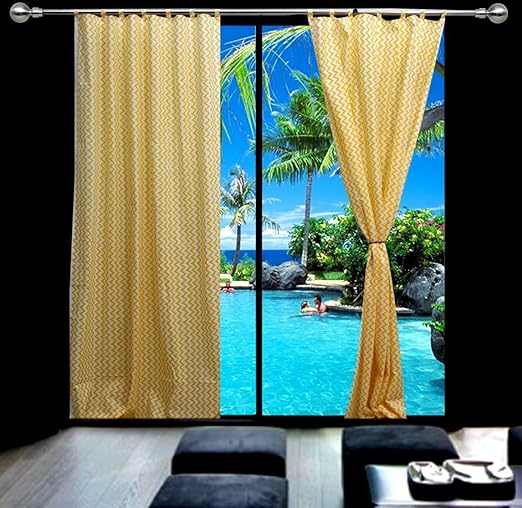 Amazon Com Trade Star Indian Cotton Curtains Decorative Room