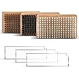 Ski/Snowboard Wax Kit, 3Pcs Acrylic Scraper+3Pcs Ski Brush, 1Horsehair Nylon and Brass Brush, Removing The Extra Cooled Wax, 