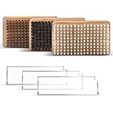 Ski/Snowboard Wax Kit, 3Pcs Acrylic Scraper+3Pcs Ski Brush, 1Horsehair Nylon and Brass Brush, Removing The Extra Cooled Wax,