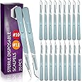 Disposable #10 and #11 Scalpel Blades, Pack of 20 Dermaplaning Blades w. Plastic Handle, Surgical Knife Scalpel, Carbon Steel Dermablade Surgical Blades Individually Wrapped 10x#10, 10x#11 Blade