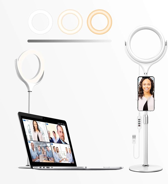 Elitehood 8 Ring Light for Laptop Computer