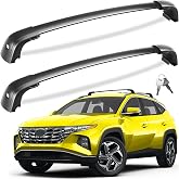 Tuyoung 300lbs Roof Rack Cross Bars for Hyundai Tucson 2016-2026 SEL/N Line | Limited, Lockable Heavy Duty Anti-Theft Aluminum Roof Rails Crossbars Cargo Carrier Bag Black Bike