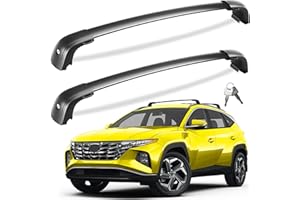 Tuyoung Roof Rack Cross Bars Compatible with Hyundai Tucson 2016-2026 SE/SEL/N Line/Limited, 220lbs Lockable Heavy Duty Anti-Theft Aluminum Roof Rails Crossbars Cargo Carrier Bag Black Bike