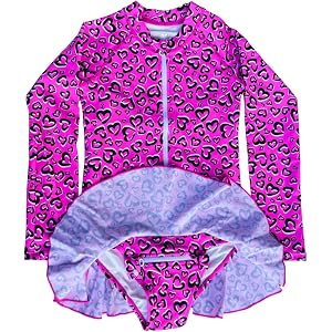 SpecialKids.Company ZipMAE Girls Adaptive Swimsuit, Long Sleeve, Front Zip | Adaptive girls swimsuit, concealed zip for diape