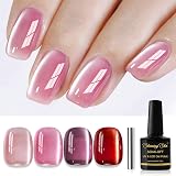 Shining She Cat Eye Gel Nail Polish 4 Nude Pink Red 8 ml Magnetic Set view 1