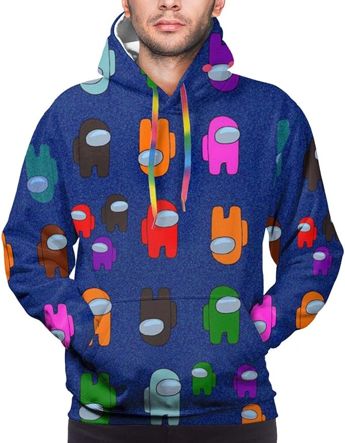 Among Us Hoodie für Männer Spiel Unter Uns Cosplay Kostüm 3DDruck