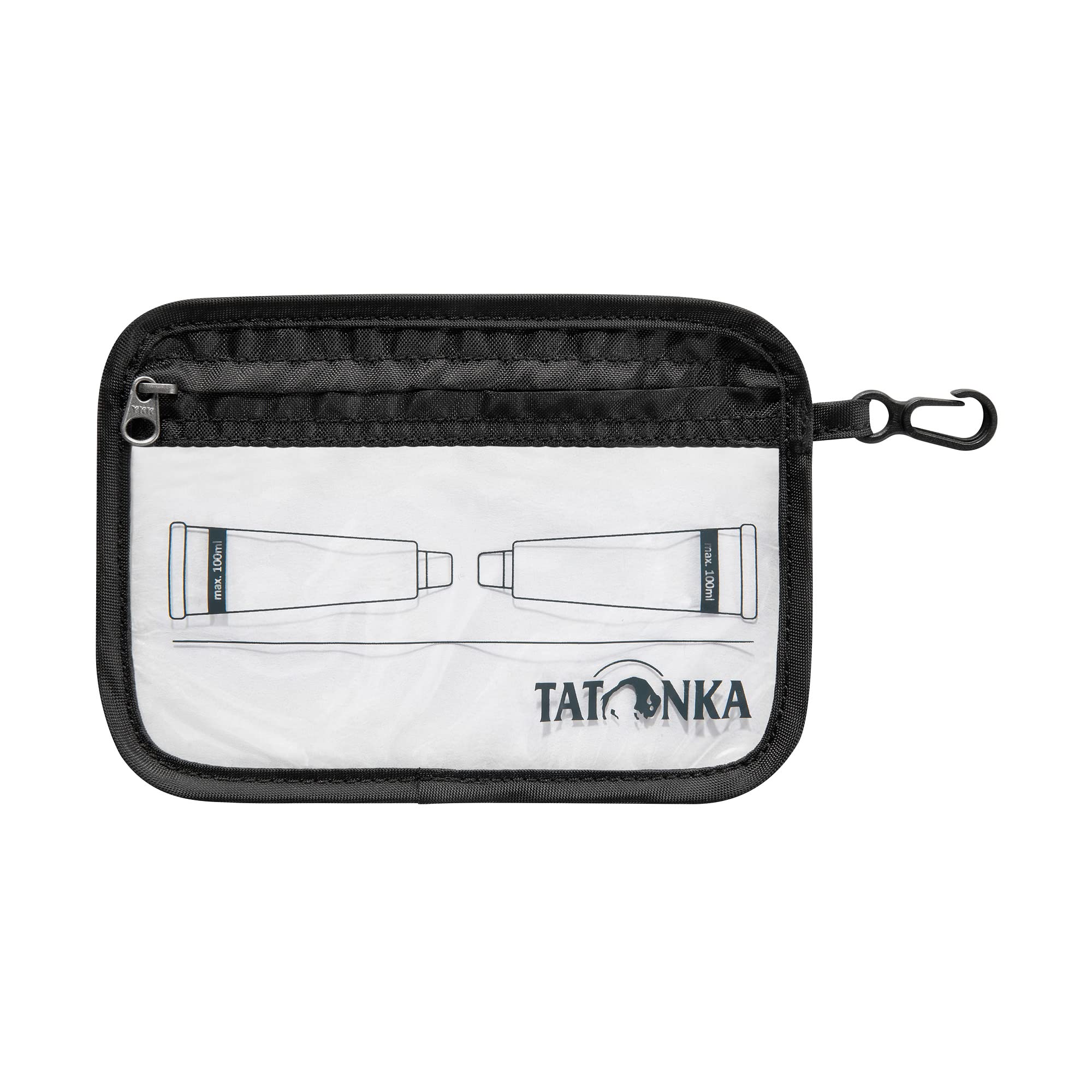 Tatonka Unisex - Adult Zip Flight Bag A6 Bag, Black, 16 x 12 cm