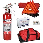 USKITS DOT OSHA ANSI Compliant Kit with Shield USA Made 2.5lb 1A10BC Fire Extinguisher - Ideal for Commercial Trucks, Vans, P