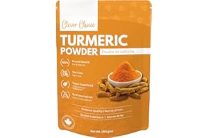 Clever-Choice Turmeric Powder 250 gms | Canadian Owned & Family Operated | High Curcumin level Curcuma Longa | Resealable Pou
