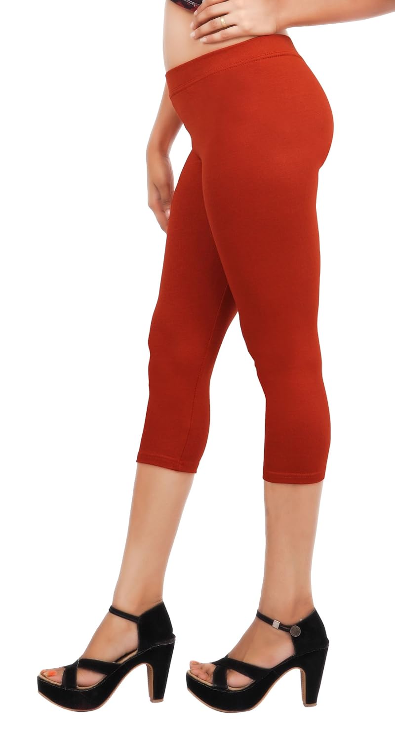 comix cotton lycra fabric women capri combo set of 3(combo3-2030-cp-7)