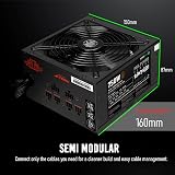GameMax Rampage 750W Power Supply Semi-Modular APFC 80 Plus Bronze view 5