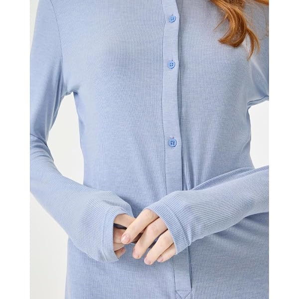 FLORENCE BY MILLS WOMEN’S SLEEPWEAR ONESIE, ENDLESS SKY, L