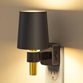 Briignite Night Light Dimmable Night Lights Plug into Wall Soft White 3000K | Dusk to Dawn Sensor, 0-100LM, Plug in Lamp Shade NightLight, Decorative Night Light Compact for Hallway Bedroom Stairway