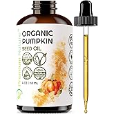 Premium Nature Organic Pumpkin Seed Oil Cold-Pressed Unrefined from, 100% Pumpkin Seed Oil for Hair Growth Pure Pumpkins Oils for Skin Face Hair Oils Aceite de semilla de calabaza para el cabello 4oz