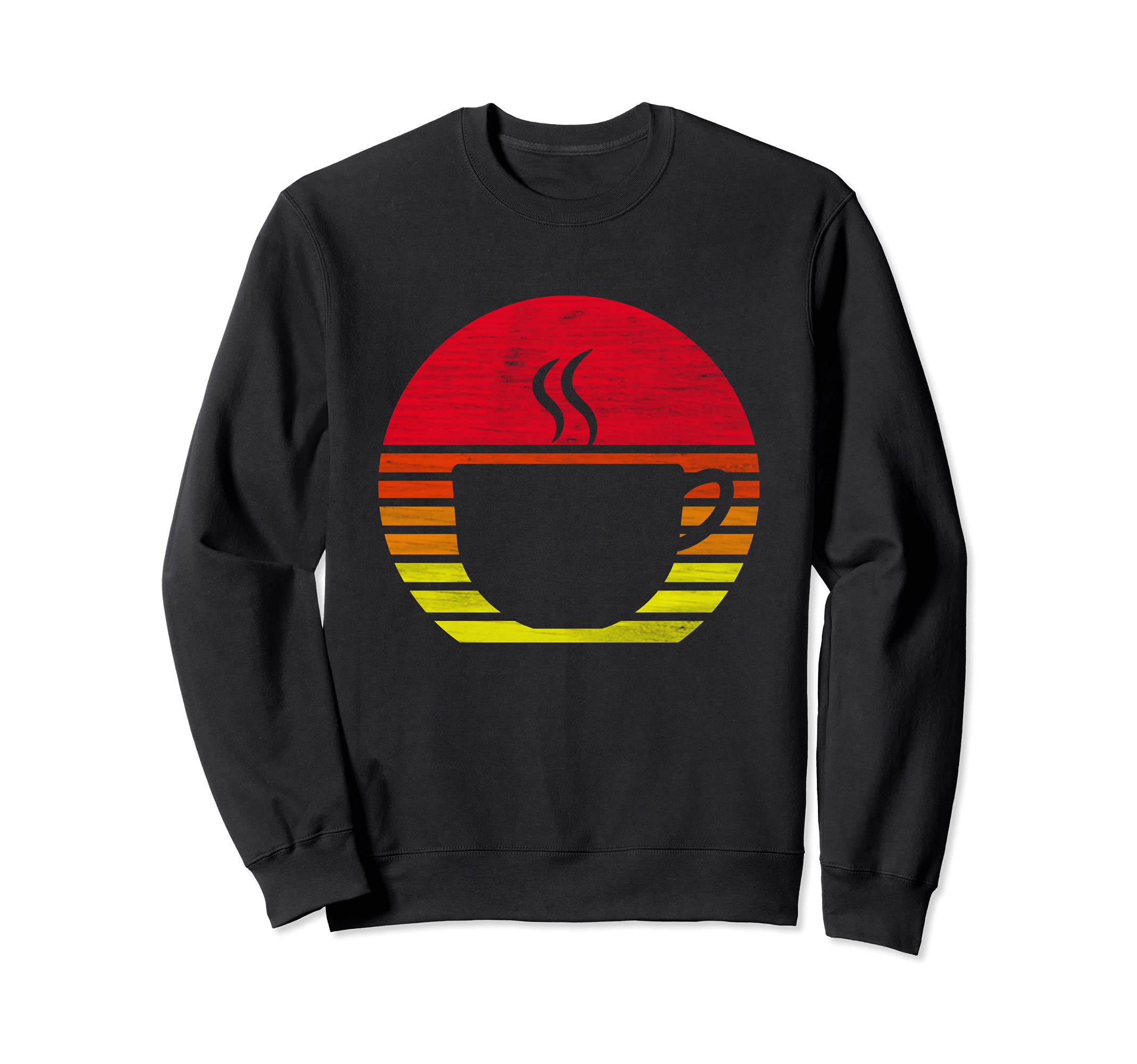 Retro Coffee Mug Silhouette Sweatshirt