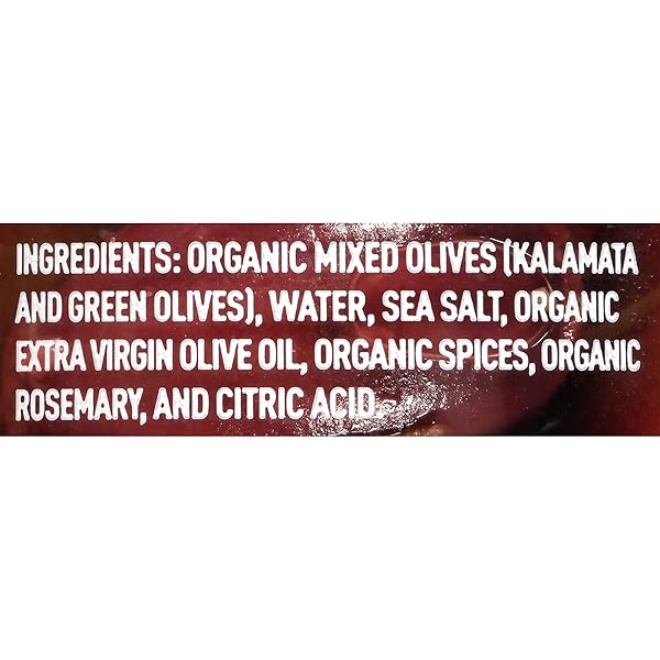 MARIO CAMACHO GREEK ORGANIC KALAMATA AND GREEN OLIVES PITTED WITH ROSEMARY AND OLIVE OIL, 6.25 OUNCE (PACK OF 6)