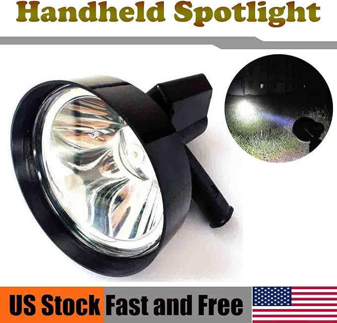 7 inch LED Handheld Hunting Spotlight Shooting Emergency
