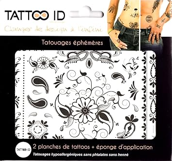 Tatouage Temporaire Ephemere Fleur Orientale Bracelet