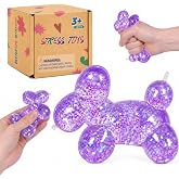 Graphinza Big Balloon Dog Squeeze Toy (Purple, 9cm)