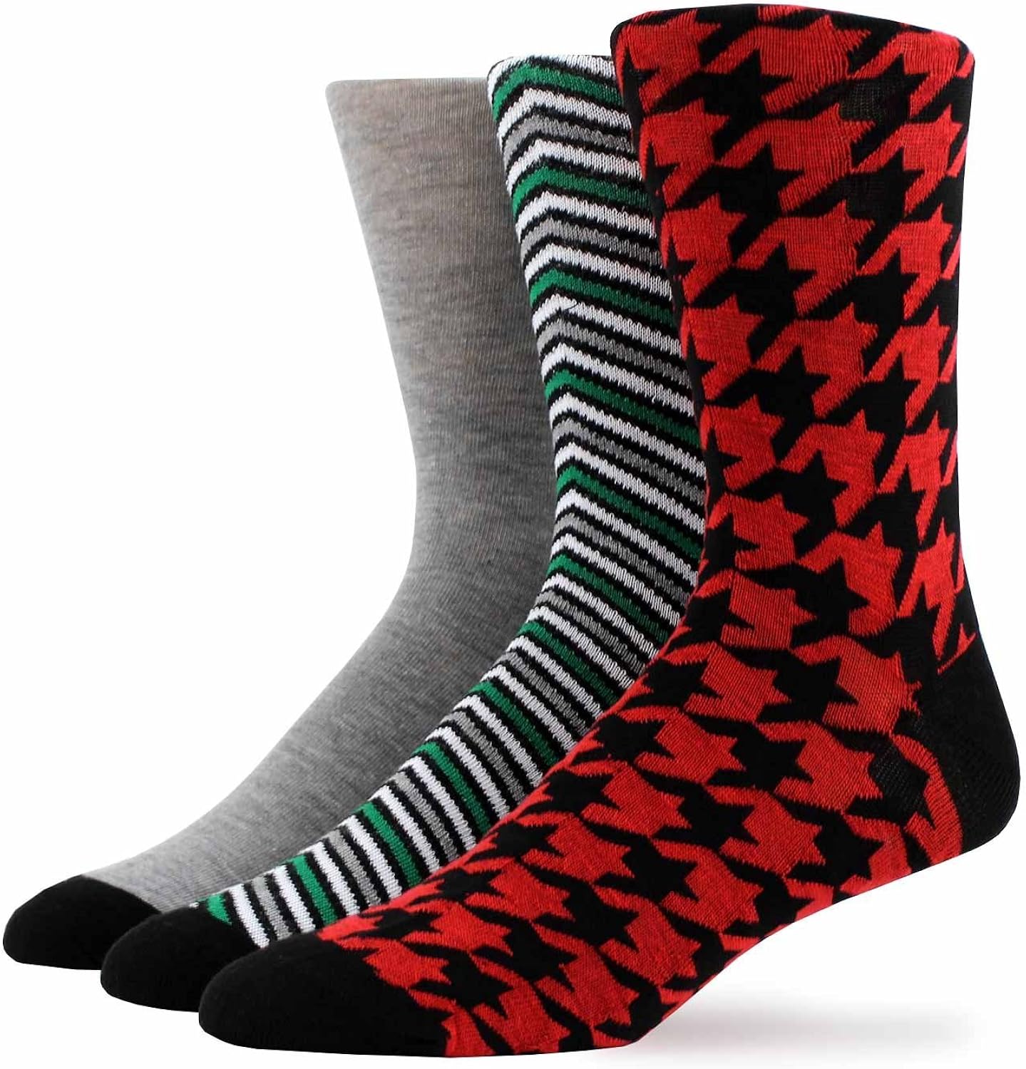 Joe Boxer Holiday 3 Pair Men's Crew Socks Box Set, Shoe Size 712 at