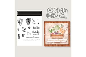 SRWVEYW 2024Summer Stamps and Dies for Card Making,Stamps Arts Supplies Metal Cutting Dies for DIY Scrapbooking Arts Crafts Stamping for Fathers' Day,Baby,Gift,Birthday (7048)