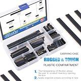 GLARKS 120Pcs 2.54mm Female Pin Header Socket Strip Assortment Kit for Arduino view 4