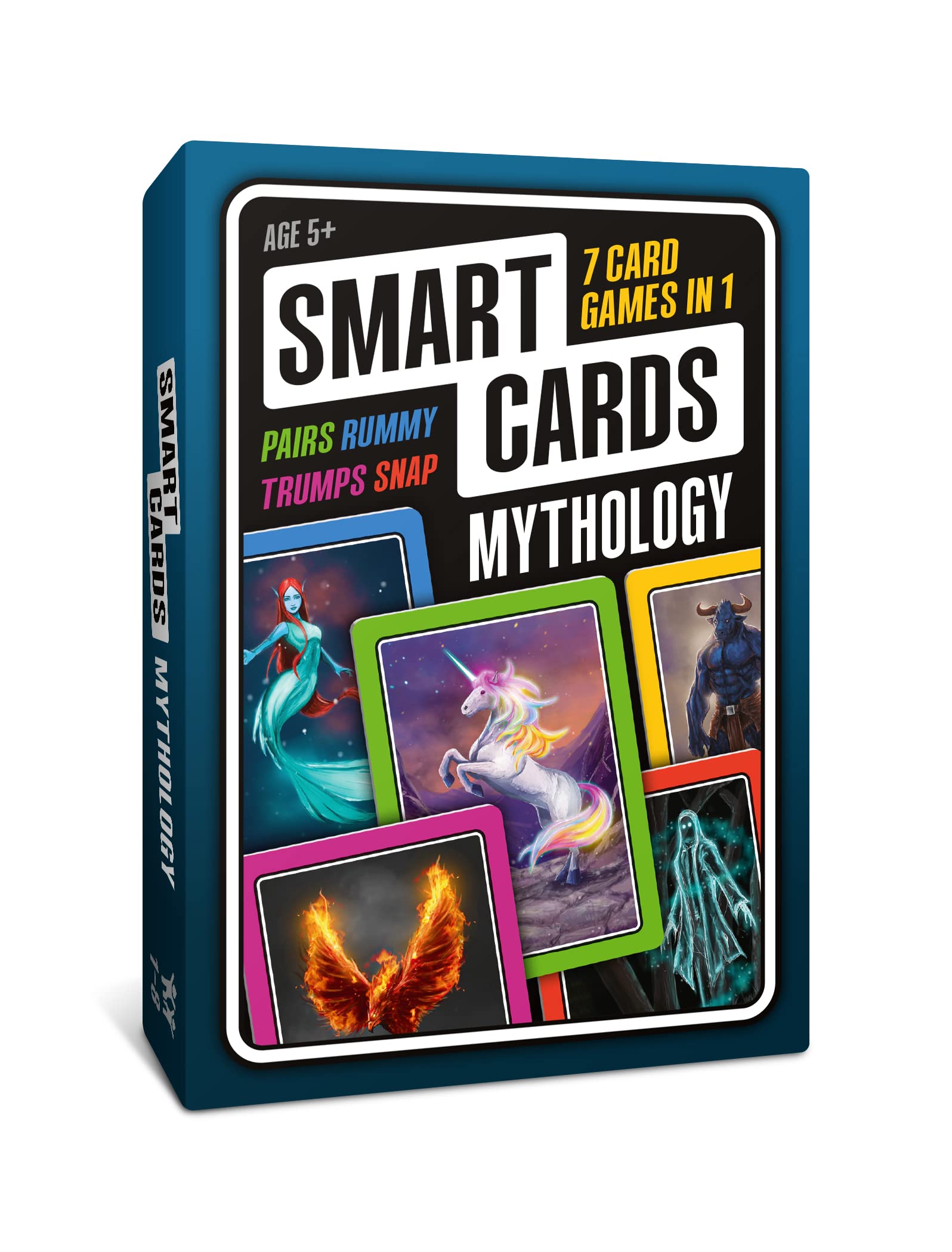 SMART CARDS Mythology, 7 games in 1, Pairs, Snap, Trumps, Rummy, Memory Quiz, Learn Facts, Travel Game, Gift, Stocking Filler, Age 5+, 1-8 Players — image 1