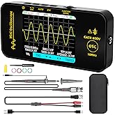 BSIDE Handheld Oscilloscope 3.2'' TFT Display Portable Digital Oscilloscope 10MHz Bandwidth Automotive Oscilloscope 48MSa/s Sampling Rate Trigger Function Auto/Nomal/Single
