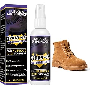 Rmolitty Waterproof Shoe Protector Spray, 4.06oz Nano Formula | Rain, stain & dirt repellent, works for sneakers, suede, leat