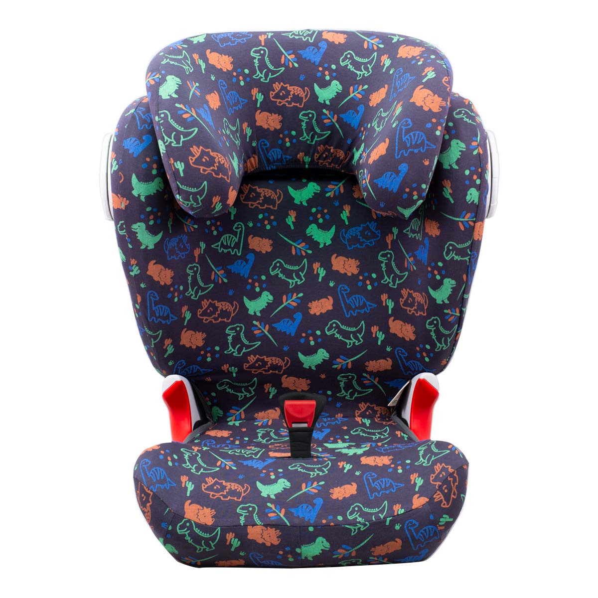 JYOKO KIDS Cover Liner Compatible with Romer Kidfix II XP SICT (HAPPY DINO, With Buttonhol)