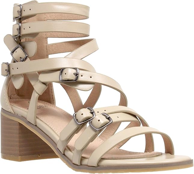 taupe low heel sandals