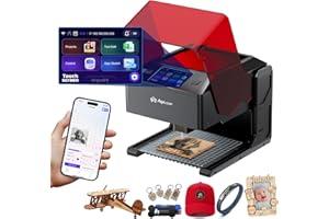 AlgoLaser 10W Portable Laser Engraver Machine: Smart Laser Engraver/Cutter with 3.5" Touchscreen & 2.0 AlgoOS System - Hand Draw/Wireless Transmission/Offline - Laser Engraving for Wood,Metal,Glass